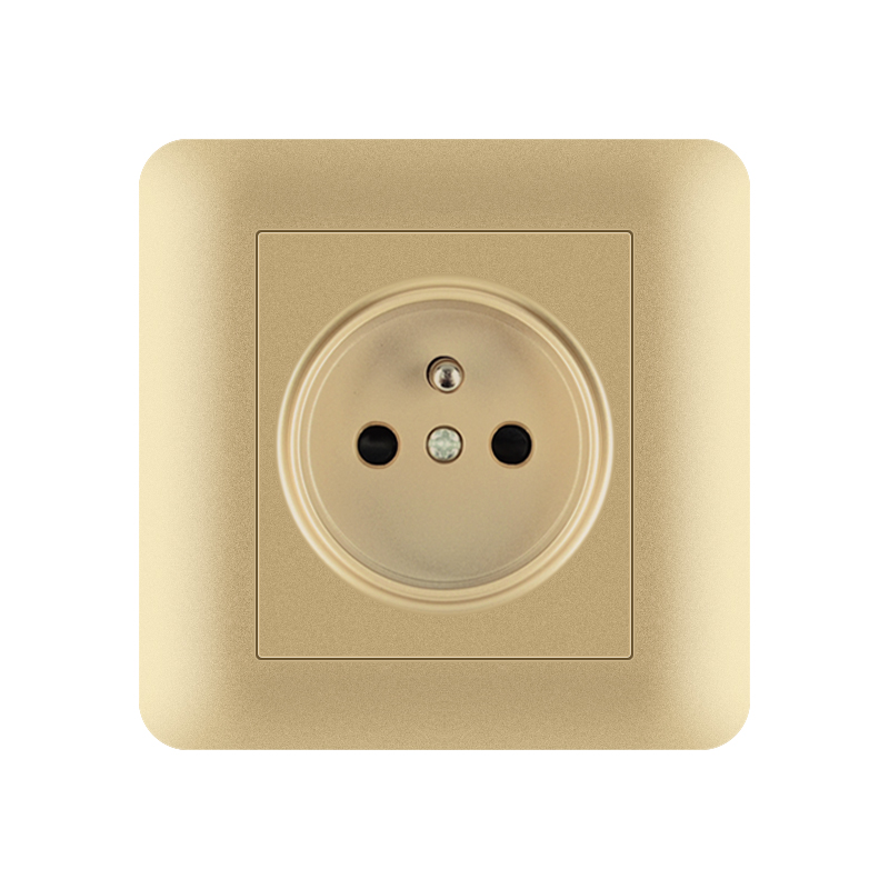 Plastic Socket TH+TJ-French socket-Gold